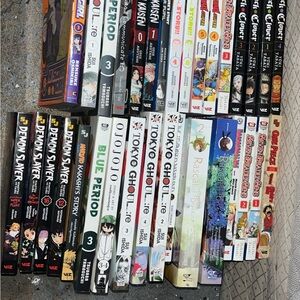 Manga Collection: Demon Slayer, Tokyo Ghoul, One Piece